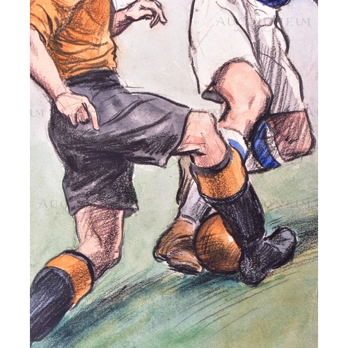 118 - Hints on Association Football (1934) - a piece of original mixed media artwork created for the serie... 