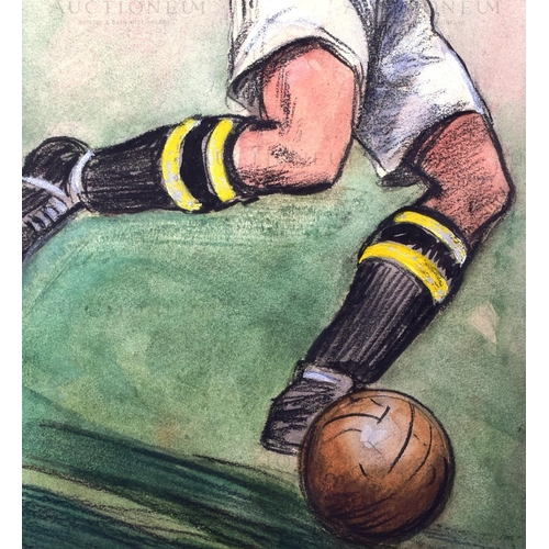 119 - Hints on Association Football (1934) - a piece of original mixed media artwork created for the serie... 