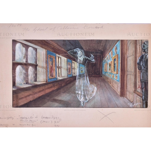 161 - Alan J Bowyer (1902 - 1986) - x3 highly detailed, watercolour illustrations created by British artis... 