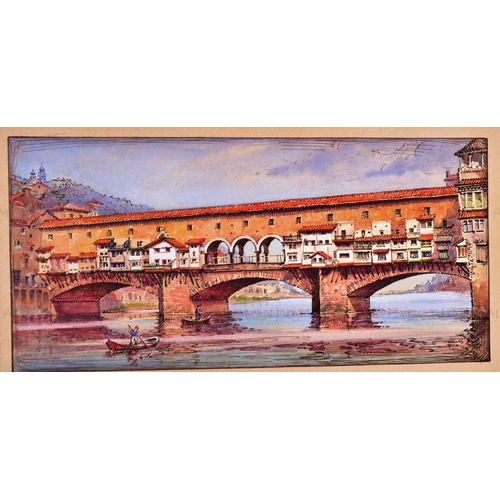 163 - Mardon Son & Hall Ltd, Bristol - x10 highly detailed, mixed media, illustrations of famous bridges, ... 