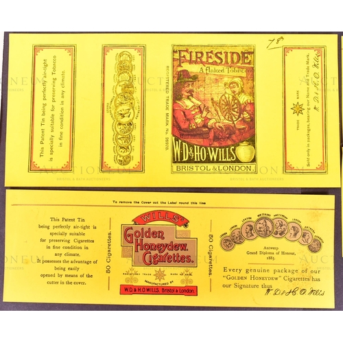 182 - Mardon, Son & Hall - Cigarette / Tobacco Labels - W.D & H.O Wills - a collection of x7 late 19th / e... 