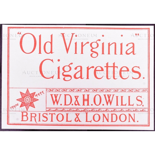 188 - Mardon, Son & Hall - Cigarette / Tobacco Labels - W.D & H.O Wills - a collection of x8 late 19th / e... 