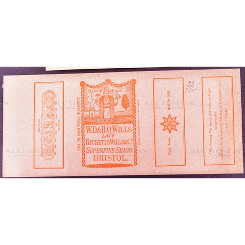 195 - Mardon, Son & Hall - Cigarette / Tobacco Labels - W.D & H.O Wills - a collection of x4 late 19th / v... 