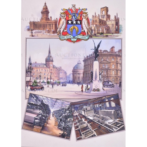 2 - WD & HO Wills Cigarette Cards - Cities And Their Industries (unproduced set) - the original hand pai... 