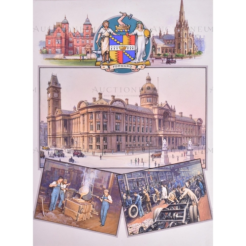 2 - WD & HO Wills Cigarette Cards - Cities And Their Industries (unproduced set) - the original hand pai... 