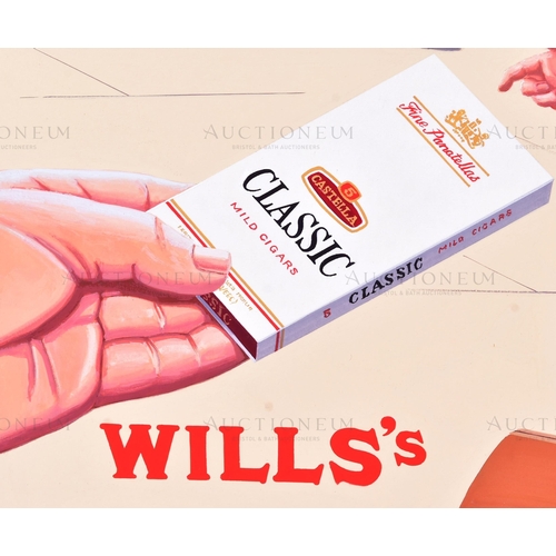 200 - Eric Bottomley G.R.A - the original hand-painted gouache  artwork for the Wills's 'Castella Mild Cig... 