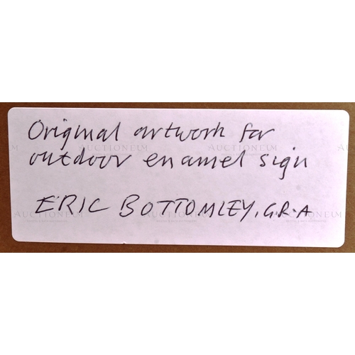 200 - Eric Bottomley G.R.A - the original hand-painted gouache  artwork for the Wills's 'Castella Mild Cig... 