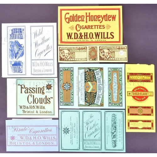 202 - Mardon, Son & Hall - Cigarette / Tobacco Labels - W.D & H.O Wills - a collection of x8 late 19th / e... 