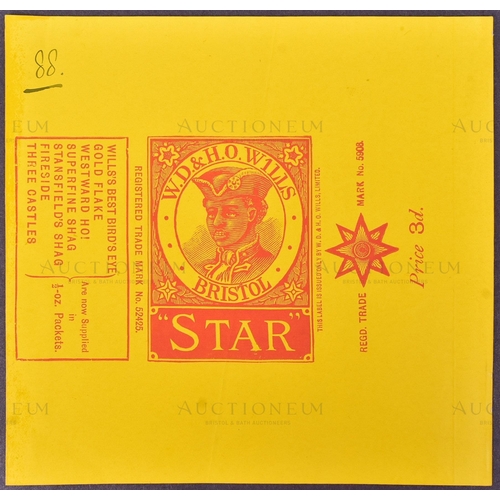 203 - Mardon, Son & Hall - Cigarette Packets - W.D & H.O Wills - Star Cigarettes - two late 19th / early 2... 