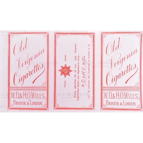 205 - Mardon, Son & Hall - Cigarette / Tobacco Labels - W.D & H.O Wills - a collection of x7 late 19th and... 