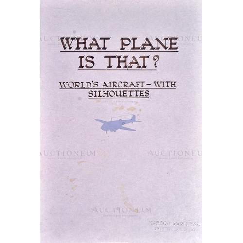 227 - Mardon Son & Hall - x8 original pieces of mixed media artwork and designs for the series 'What Plane... 