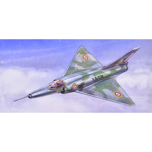 231 - Richard Ward - x5 highly detailed, mixed media, original paintings of military aircrafts, by Richard... 