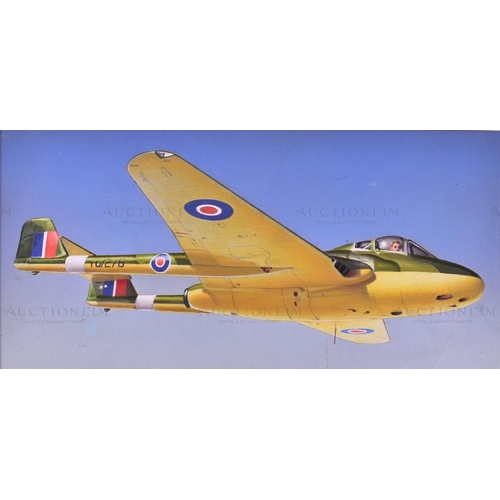 233 - Richard Ward - x5 highly detailed, mixed media, original paintings of military aircrafts, by Richard... 