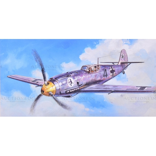 238 - Richard Ward - x5 highly detailed, mixed media, original paintings of military aircrafts, by Richard... 