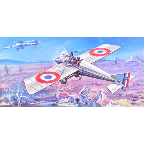 240 - Richard Ward - x4 highly detailed, mixed media, original paintings of military aircrafts, by Richard... 