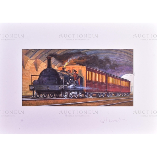 249 - British Modes of Transport - x3 highly detailed, mixed media, original artworks depicting British mo... 