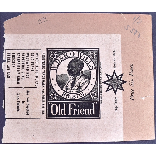 272 - Mardon, Son & Hall - Cigarette Packets - W.D & H.O Wills - Old Friend & Come Again - two late 19th /... 