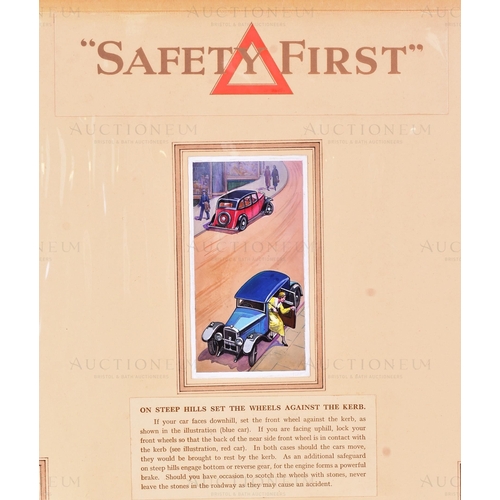 280 - WD & HO Wills - Cigarette Cards - 'Safety First' (1934) - a presentation of original hand painted / ... 