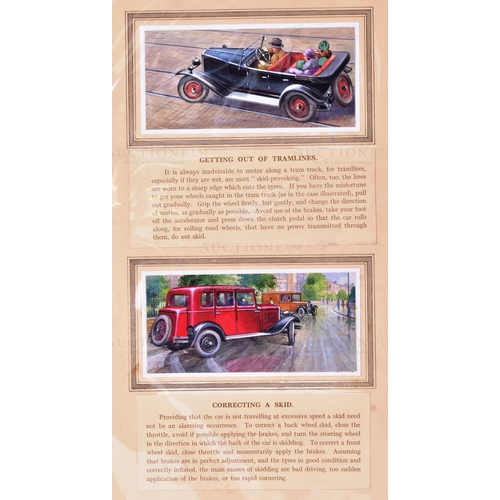 294 - WD & HO Wills - Cigarette Cards - 'Safety First' (1934) - a presentation of original hand painted / ... 