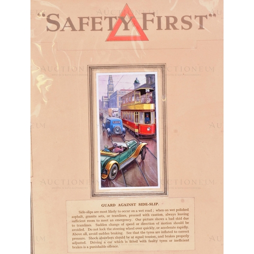 294 - WD & HO Wills - Cigarette Cards - 'Safety First' (1934) - a presentation of original hand painted / ... 