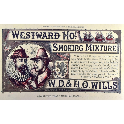 295 - W.D & H.O Wills - Westward Ho! Smoking Mixture - two early 20th century c1910 (believed) tobacco box... 