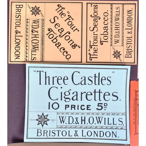 299 - Mardon, Son & Hall - Cigarette / Tobacco Packet Labels - W.D & H.O Wills - a collection of x8 late 1... 