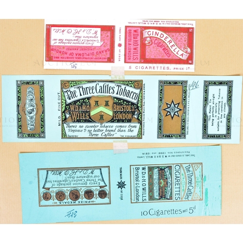 353 - Mardon, Son & Hall - Cigarette / Tobacco Labels - W.D & H.O Wills - a collection of x7 late 19th and... 