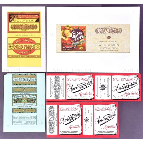 355 - Mardon, Son & Hall - Cigarette / Tobacco Labels - W.D & H.O Wills - a collection of x5 late 19th and... 