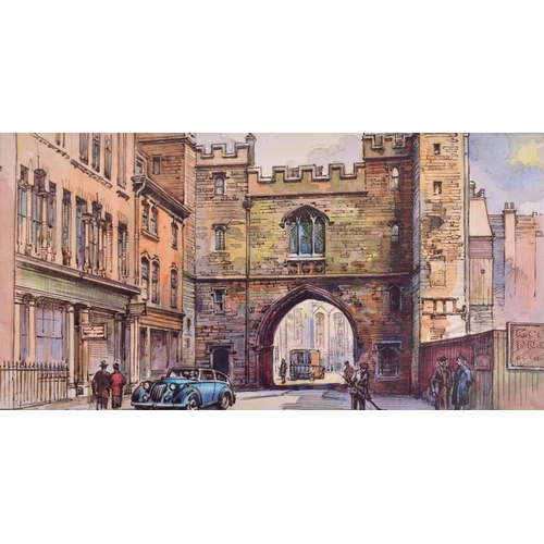 387 - Mardon Son & Hall - x4 pieces of highly detailed, pen, ink and watercolour, original artworks create... 