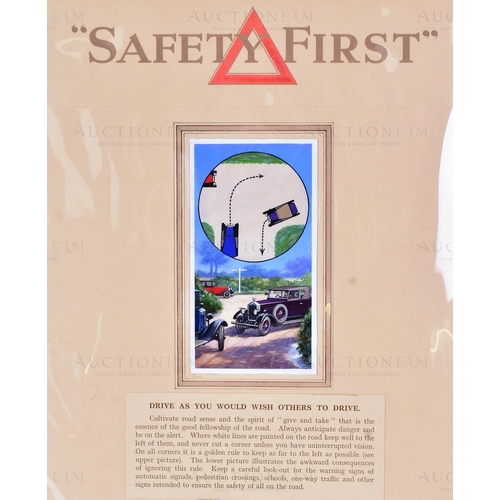 390 - WD & HO Wills - Cigarette Cards - 'Safety First' (1934) - a presentation of original hand painted / ... 