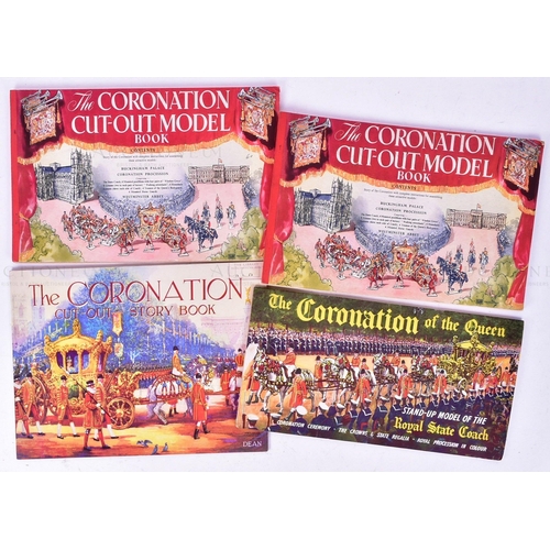 478 - The Coronation - x4 cut-out or stand-up model books relating to to Coronation of the Queen, dated be... 