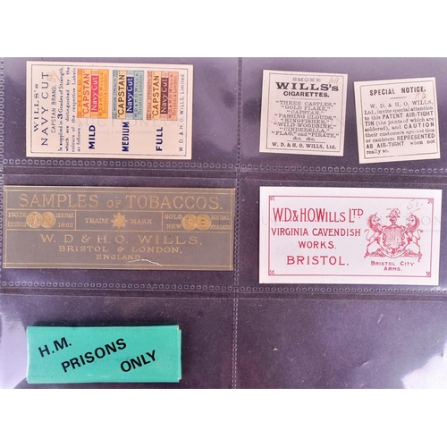 486 - Mardon, Son & Hall - Cigarette Packets / Labels - W.D & H.O Wills - a collection of x18 late 19th an... 