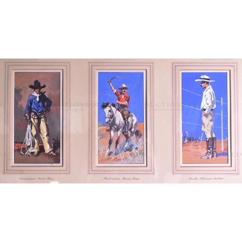 7 - Ogden's Robin Cigarettes - Picturesque People Of The Empire - x9 pieces of highly detailed original ... 