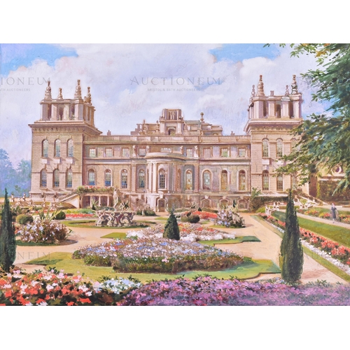 73 - WD & HO Wills Cigarette Cards – Beautiful Homes (1930) - 'Blenheim Palace' - the original hand paint... 