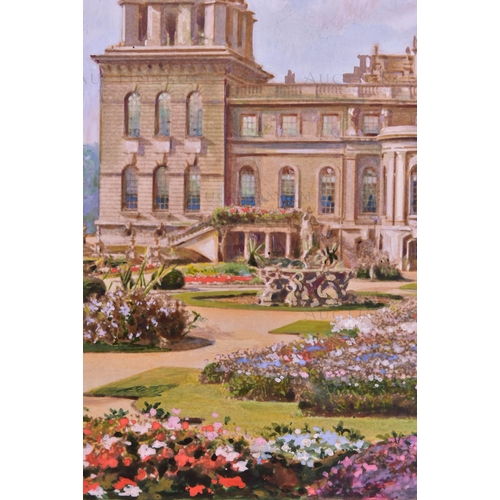 73 - WD & HO Wills Cigarette Cards – Beautiful Homes (1930) - 'Blenheim Palace' - the original hand paint... 