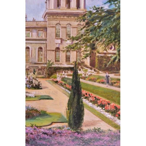 73 - WD & HO Wills Cigarette Cards – Beautiful Homes (1930) - 'Blenheim Palace' - the original hand paint... 