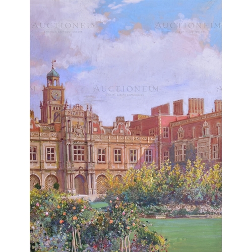 74 - WD & HO Wills Cigarette Cards – Beautiful Homes (1930) - 'Hatfield House' - the original hand painte... 