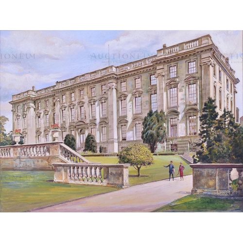 76 - WD & HO Wills Cigarette Cards – Beautiful Homes (1930) - ' Stoneleigh Abbey ' - the original hand pa... 