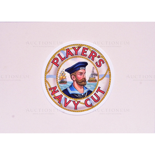 1 - Player's Navy Cut - an original piece of artwork for the ubiquitous Player's Navy Cut logo 'Hero.' H... 