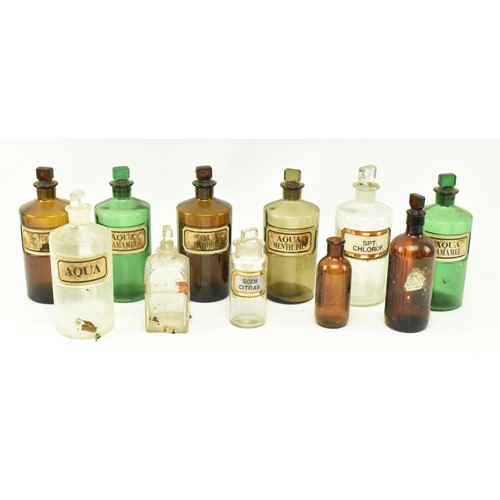 133 - A selection of early 20th century and later apothecary chemist medical shop display poison / medicin... 