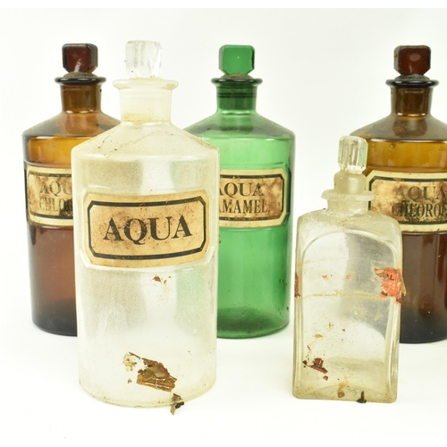133 - A selection of early 20th century and later apothecary chemist medical shop display poison / medicin... 