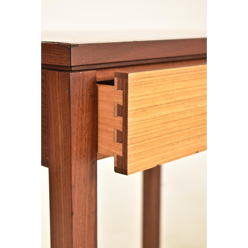 137 - British Modern Design - A pair of retro mid 20th century British furniture teak side occasional tabl... 