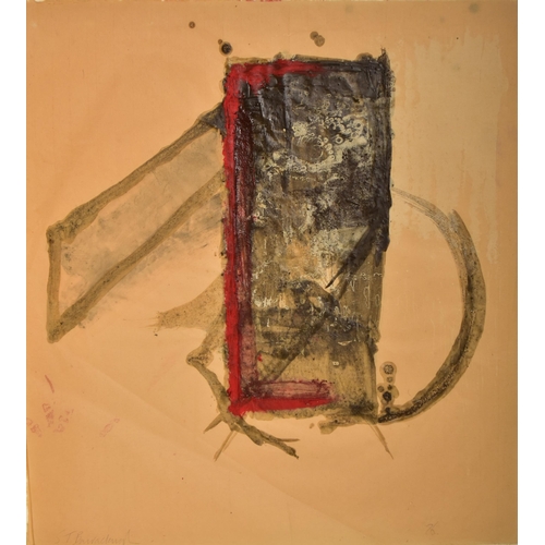 139 - Steve Barraclough (Irish, 1953-1987) - Untitled 1986 - A 20th century mixed media monotype on Chines... 