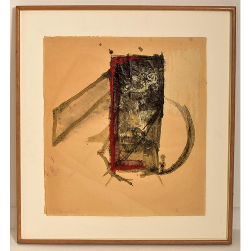 139 - Steve Barraclough (Irish, 1953-1987) - Untitled 1986 - A 20th century mixed media monotype on Chines... 
