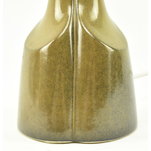 196 - Soholm - A retro mid 20th century Danish designer studio art pottery rocket lamp light. The lamp hav... 