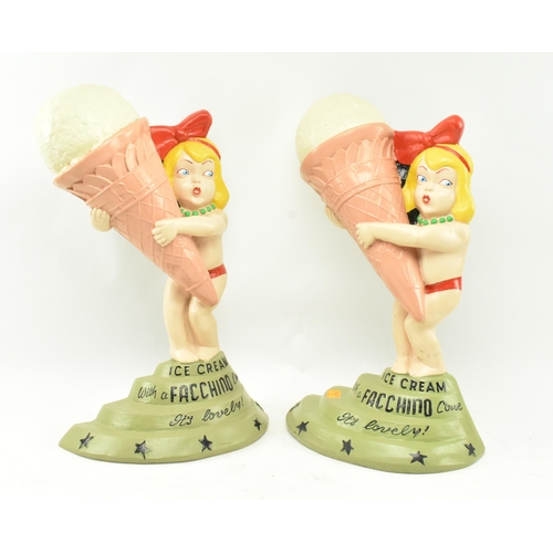 2 - Facchino Ice Cream - A pair of vintage 20th century point of sale advertising shop display fibreglas... 