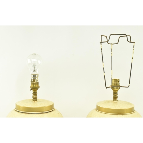 219 - Tindle Lighting, London - a pair of contemporary high end design tole desk table lamps lights in the... 