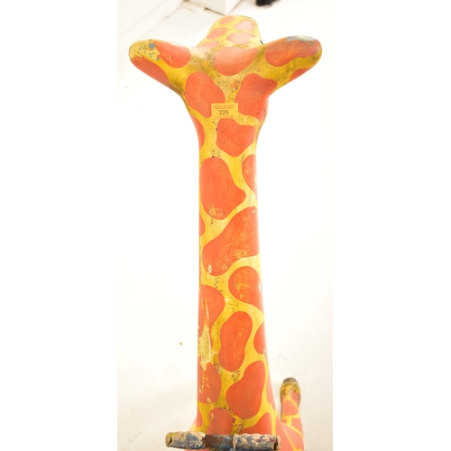 225 - Giraffe Juvenile Ride - A 20th century juvenile fairground / funfair carousel ride in the form a Gir... 