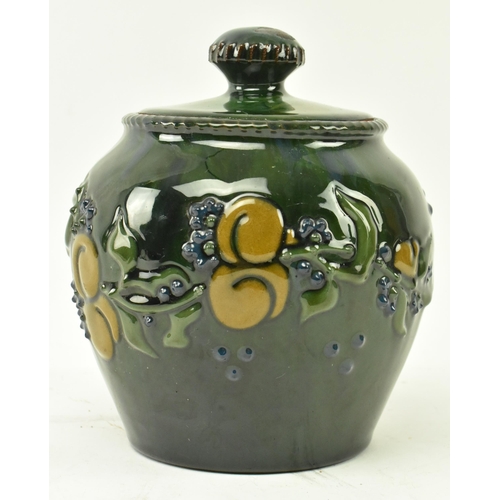 232 - Sir Edmund Harry Elton - Elton Ware Pottery, Clevedon - Two studio art pottery glazed lidded tobacco... 