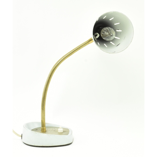 237 - Pifco - Model 971 - A retro 1970s gooseneck desk / table lamp light. The lamp finished in a light bl... 